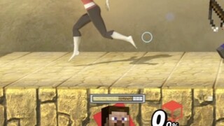 Steve đấu với Wii Huấn luyện viên thể hình | [Super Smash Bros.]