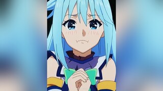 anime animeedit konosuba aqua fypシ weeb