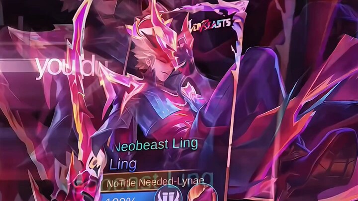 Lawan Pasrah Saat berhadapan dgn Ling Skin Neobeast - Ling Neobeast x Ophilia