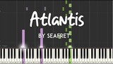 Atlantis by Seafret synthesia piano tutorial + sheet music