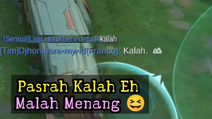 Pasrah Kalah Eh Malah Menang 😆