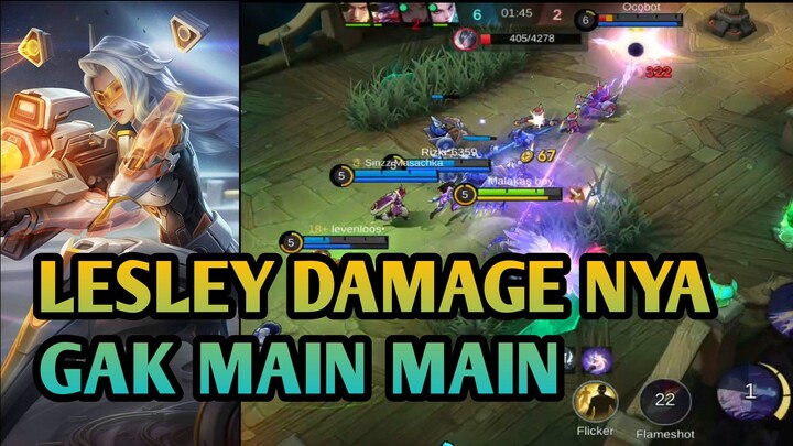 DULU JADI RAJANYA MM SEKARANG JARANG DI PAKAI | GAMEPLAY LESLEY MLBB