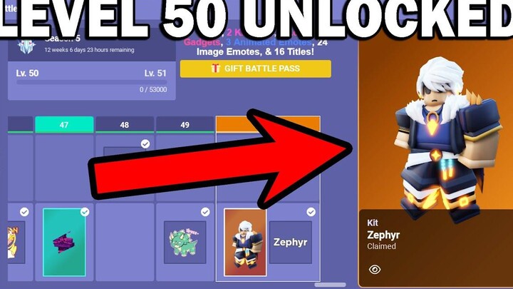 จบฤดูกาลที่ 5 BATTLEPASS (Roblox Bedwars Season 5)