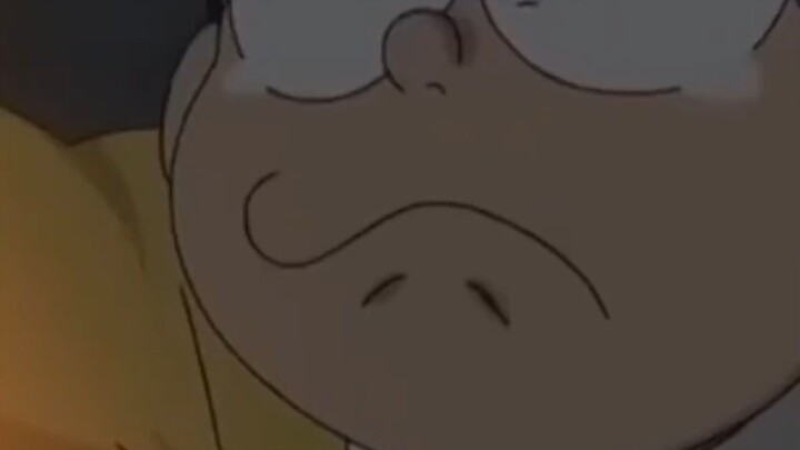 Nobita menangis karena takut