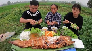 Hưng Vlog - Cùng Mẹ Bà Tân Vlog Bắt Được Con Cá Nheo Khổng Lồ Cười Rớt Hàm
