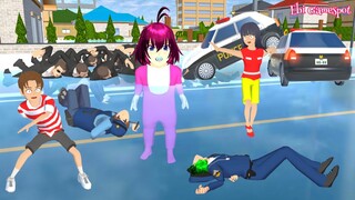 Bayi Pink Nangis Kota Banjir Air Mata | Yuta Mio Polisi Lawan Yakuza - Sakura School Simulator