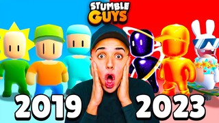 ASÍ eran ANTES TODAS las SKINS de STUMBLE GUYS!! *2019*