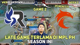 MPL PH Season 10! RSG PH vs TNC PH!  Game 2, LATE GAME COMEBACK TERLAMA SEASON INI! - #KBreakdown