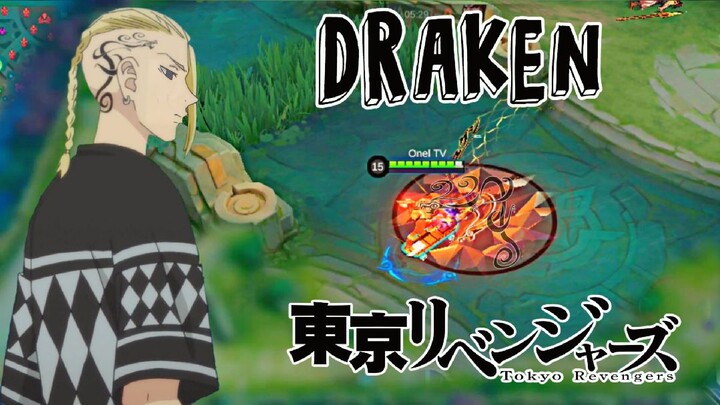 DRAKEN in MOBILE LEGENDS 😱😱 [ TOKYO REVENGERS × MLBB SKIN COLLABORATION ]