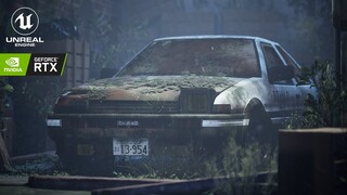 Takumi's Abandoned AE86 - Initial D // Unreal Engine 4 (RTX)