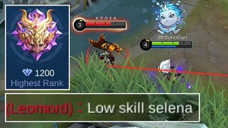 LIAN DESTROYED HIGH PTS TRASHTALKER WHILE TRYING NEW SELENA BUILD | LIAN TV | Mobile Legends