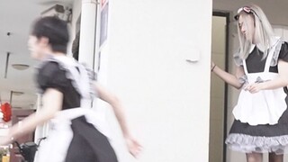 Going to the amusement park with my roommate in a maid costume! The ultimate social death!