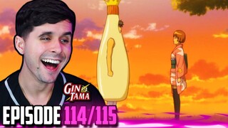 "I CANT BELIEVE IT.. MAYO" Gintama Episode 114 and 115 Live Reaction!