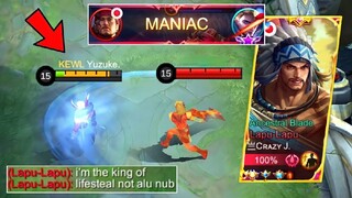 Yuzuke vs Top 1 Supreme Lapu-Lapu in Ranked Game! | Who is the King of Lifesteal?! (Intense Match!