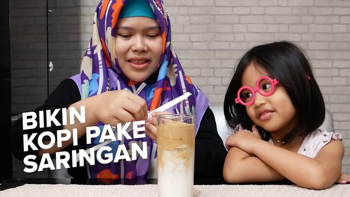 IBU-IBU BIKIN KOPI VIRAL - DALGONA COFFEE PAKE SARINGAN - TANPA MIXER