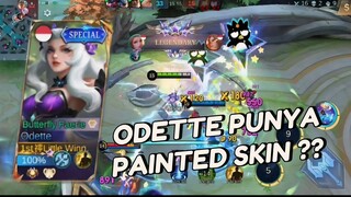 REVIEW PAINTED SKIN ODETTE BUTTERFLY! 💜🧚‍♀️|| MOBILE LEGENDS