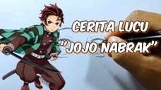 "Jojo nabrak orang".