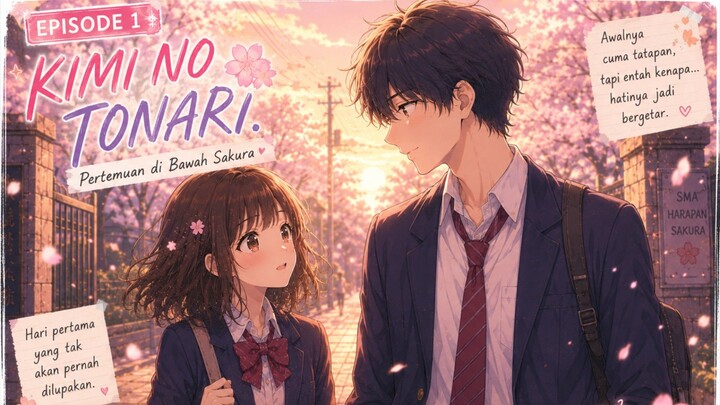 KIMI NO TONARI — Episode 1 | Pertemuan di Bawah Sakura dan Awal dari Sebuah Kisah Cinta