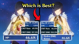 Yelan HP Goblet vs Hydro Goblet (Which is Best?) - Genshin Impact 2.7