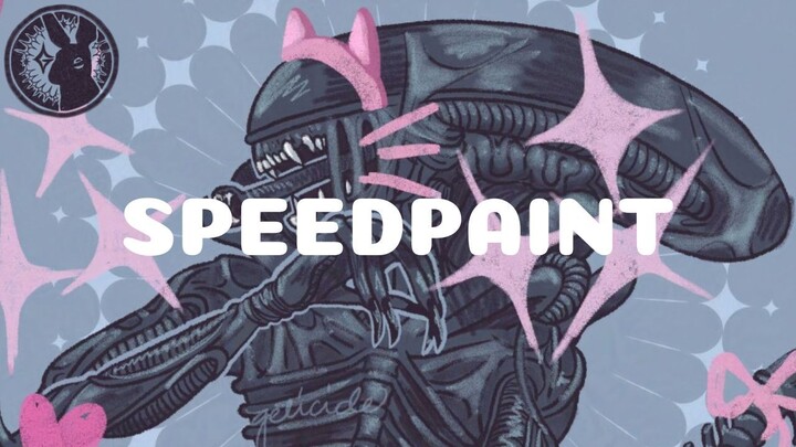 Cutesy Decora Xenomorph | CSP Speedpaint