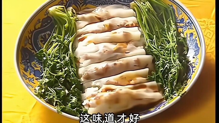 Koki kelas dunia dari Guangdong membuat chao shao cheung fun untuk Kaisar Dinasti Qing.