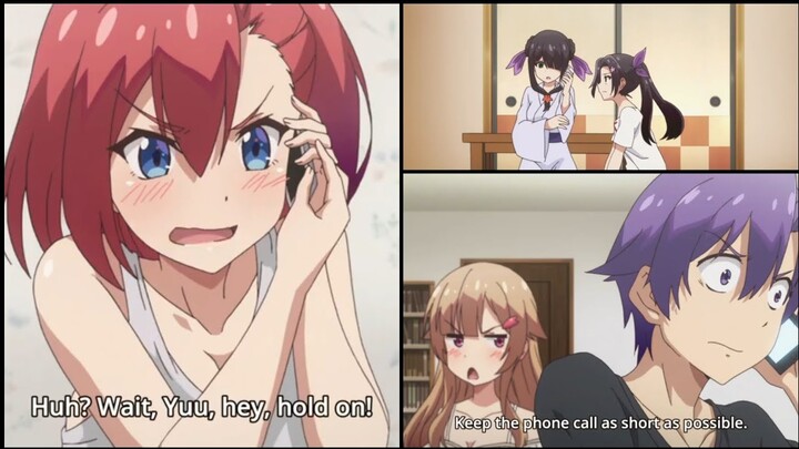 Through a phone call your entire harem becomes super jealous
