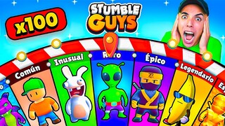 ESTA RULETA Tiene TODAS las SKINS de STUMBLE GUYS! 😱🔥