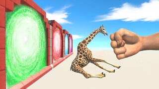 Epic Punch Into Portal - Animal Revolt Battle Simulator