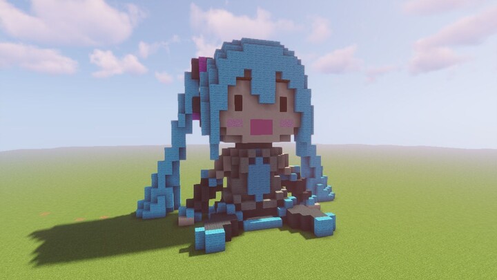 【Minecraft】Membangun fufu yang menggemaskan di dalam MC!~