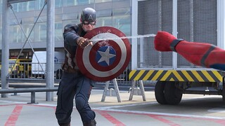 Captain America: Ya, laba-laba kecil ini cukup kuat.