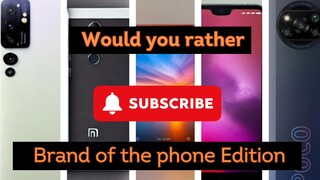 would you rather brand of the edition!!
