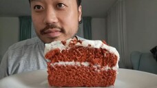 ASMR Plate Licking Red Velvet Cake🍰