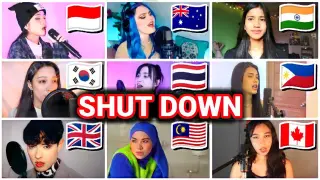 SHUT DOWN by Blackpink | Who sang it better? | Australia, Philippines, UK, USA, India & more