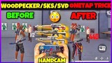 Woodpecker /SKS / Dragunov Onetap Headshot Trick with Handcam Free Fire | Marksman Rifle Headshot FF