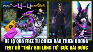 Free Fire | Quà FREE Tử Chiến Đảo Thiên Đường Sắp Tặng Người Chơi - Test Đồ Thầy Bói Cực Hài Hước