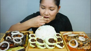 BANGUS STEAK + FRIED SARDINES + MANGO WITH ALAMANG | COLLAB WITH @HAPPYBOY's foodtube