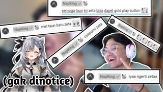bang al mampir ke stream zeta tapi gak dinotice