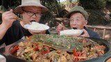 Kura-kura Rebus Rasa Sichuan dengan Ayam Panggang