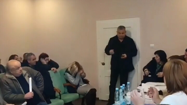 Real footage from 2023: Ukrainian lawmaker detonates a grenade in parliament, instantly reducing the