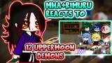 MHA/BNHA+Rimuru Reacts to Lower and UpperMoon Demons || Gacha Club ||