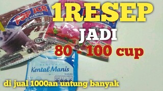 Ide Jualan || Cara Membuat ICE CREAM pop ice HOME MADE