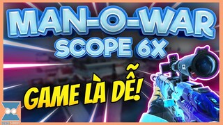 CALL OF DUTY MOBILE VN | MAN-O-WAR LẮP SCOPE 6X (4.4X) SẤY CẢ TEAM ĐỊCH LUÔN | Zieng Gaming