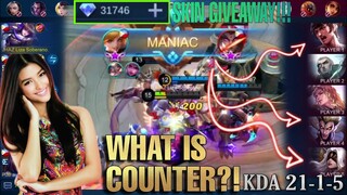 LIZA SOBERANO NASA WORLD RANK FANNY | 2000💎 Skin Giveaway! | MLBB