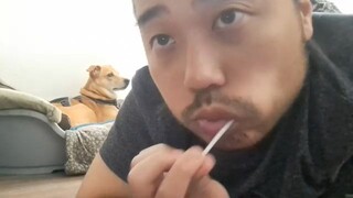 ASMR Milkita Strawberry Milkshake Lollipop 🍭 Mouth Sounds & Licking 🍭