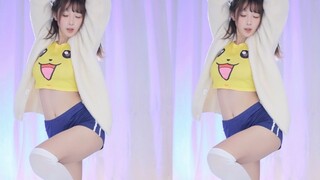 【鱼子酱】《Gashina》皮卡丘套装 直播跳舞录屏