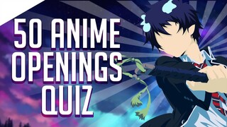 Anime Opening Quiz - 50 Openings