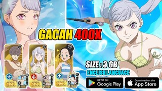 BRUTAL GILA!! BLACK CLOVER MOBILE GACHA 400X MODAL 45K GOLD & 65 TIKET | PLAYSTORE GAME