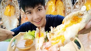 กินกุ้งแม่นํ้าเผายักษ์!!! มันเยิ้มๆเนื้อแน่นๆเด้งๆ สุดยอดดดด......