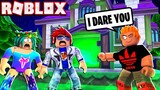 WE Were DARED To Go "Camping" In A Roblox Haunted House!