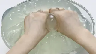 [ASMR] Playing aloe vera silicon gel is way cheaper than slime!
